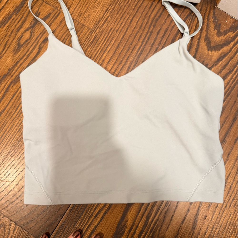 lululemon athletica Light Grey green Tank top